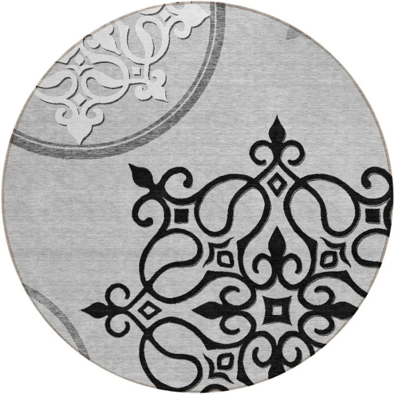 Addison Chantille ACN874-Gray 8 ft. X 8 ft. Round Rug
