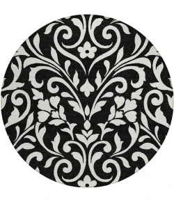 Addison Chantille ACN875-Black 8 ft. X 8 ft. Round Rug
