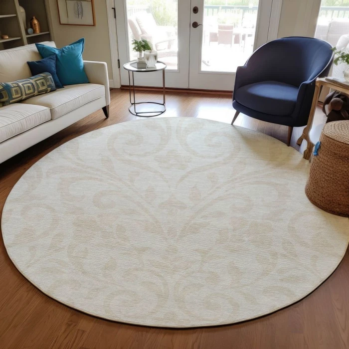 Addison Chantille ACN875-Ivory 8 ft. X 8 ft. Round Rug