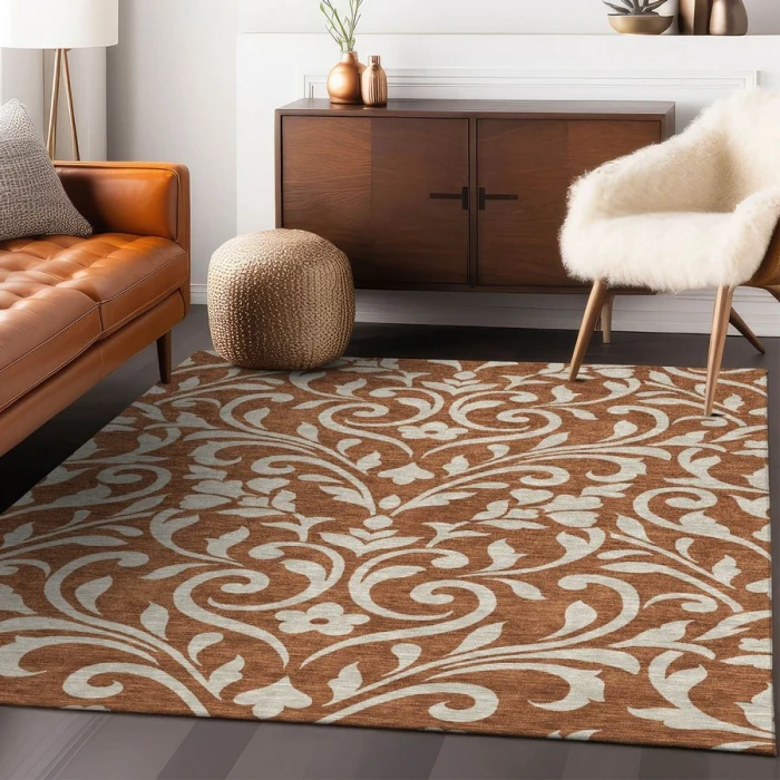 Addison Chantille ACN875-Paprika 5 ft. X 7 ft. 6 in. Rectangle Rug