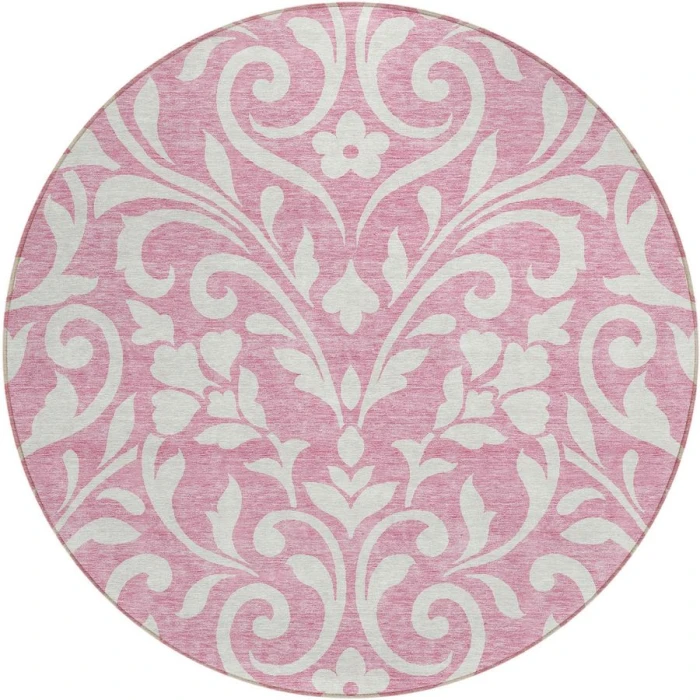 Addison Chantille ACN875-Pink 8 ft. X 8 ft. Round Rug
