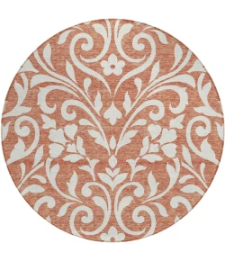 Addison Chantille ACN875-Salmon 8 ft. X 8 ft. Round Rug