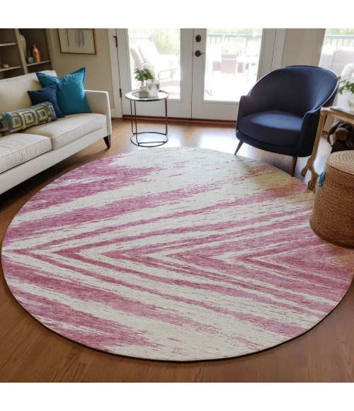 Addison Chantille ACN876-Blush 8 ft. X 8 ft. Round Rug