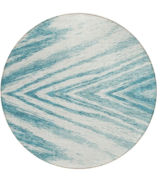 Addison Chantille ACN876-Teal 8 ft. X 8 ft. Round Rug