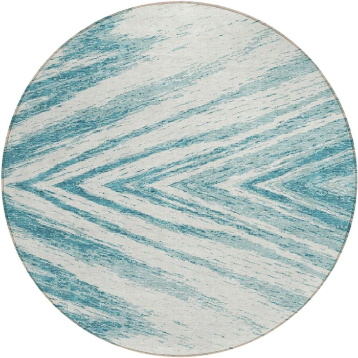 Addison Chantille ACN876-Teal 8 ft. X 8 ft. Round Rug