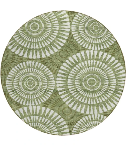 Addison Chantille ACN877-Green 8 ft. X 8 ft. Round Rug