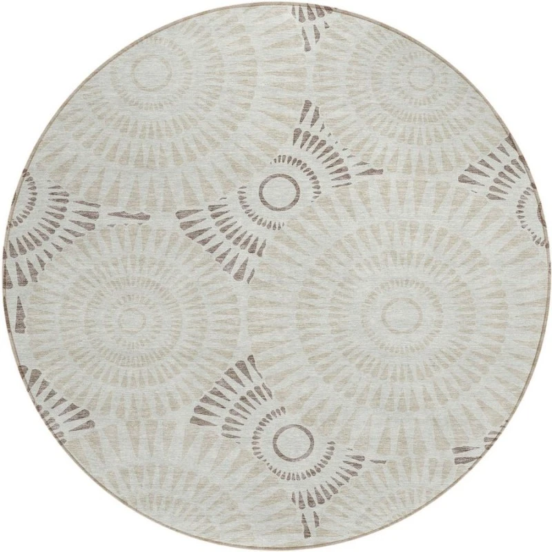 Addison Chantille ACN877-Taupe 8 ft. X 8 ft. Round Rug