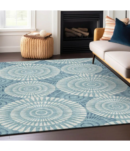 Addison Chantille ACN877-Teal 5 ft. X 7 ft. 6 in. Rectangle Rug
