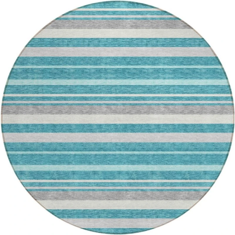 Addison Chantille ACN879-Teal 8 ft. X 8 ft. Round Rug