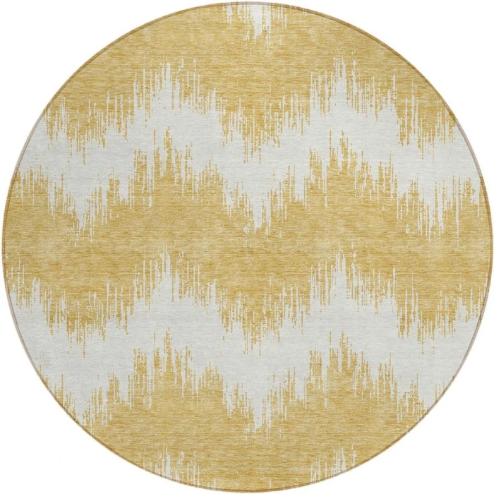 Addison Chantille ACN880-Gold 8 ft. X 8 ft. Round Rug