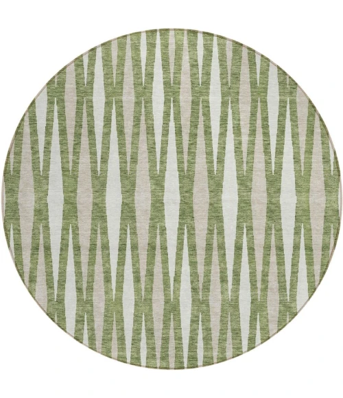Addison Chantille ACN881-Green 8 ft. X 8 ft. Round Rug
