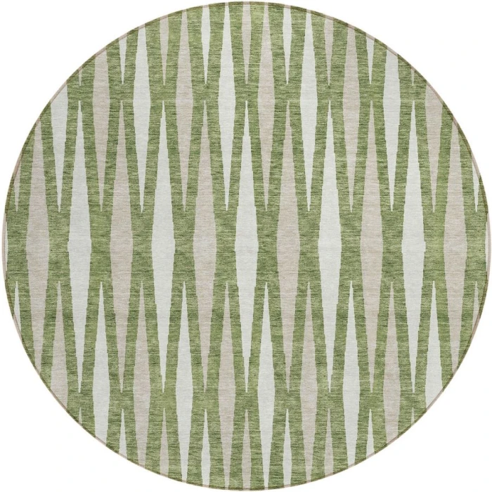 Addison Chantille ACN881-Green 8 ft. X 8 ft. Round Rug