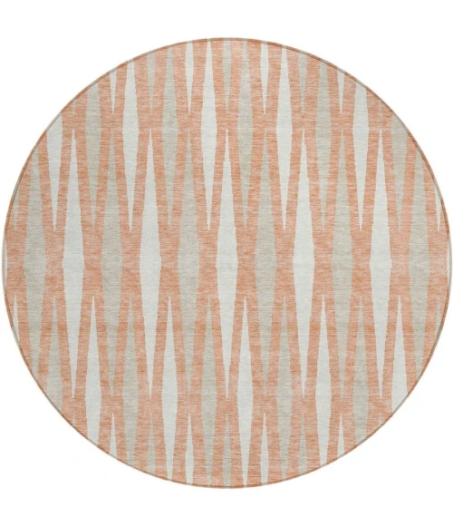 Addison Chantille ACN881-Salmon 8 ft. X 8 ft. Round Rug