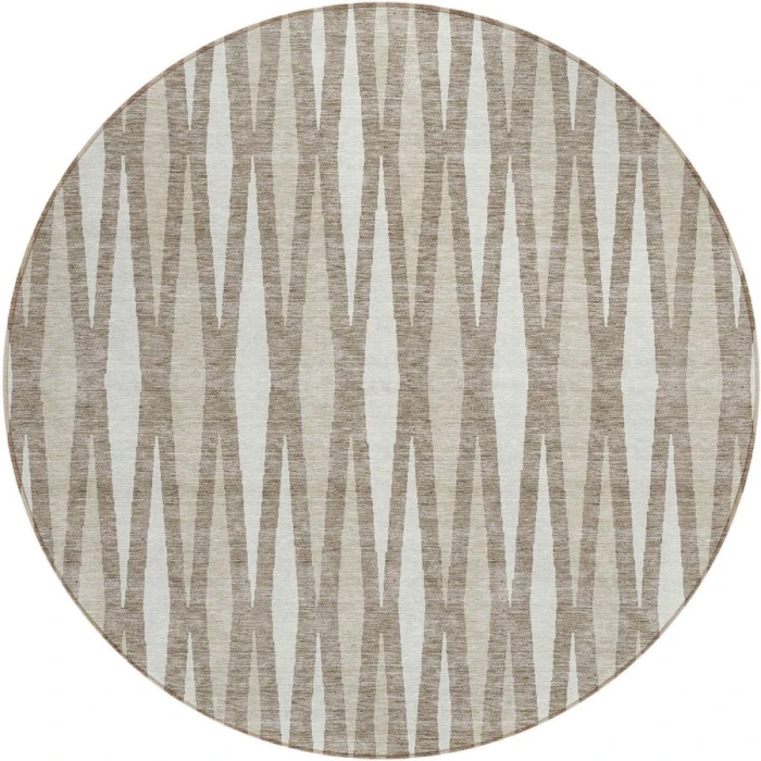 Addison Chantille ACN881-Taupe 8 ft. X 8 ft. Round Rug