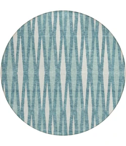 Addison Chantille ACN881-Teal 8 ft. X 8 ft. Round Rug