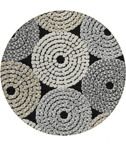 Addison Chantille ACN882-Black 8 ft. X 8 ft. Round Rug