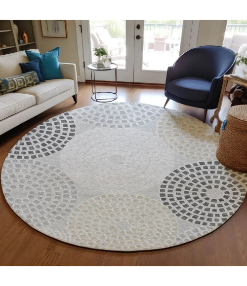 Addison Chantille ACN882-Gray 8 ft. X 8 ft. Round Rug