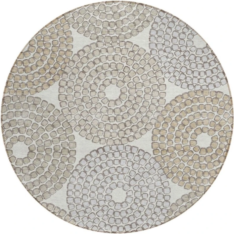 Addison Chantille ACN882-Ivory 8 ft. X 8 ft. Round Rug