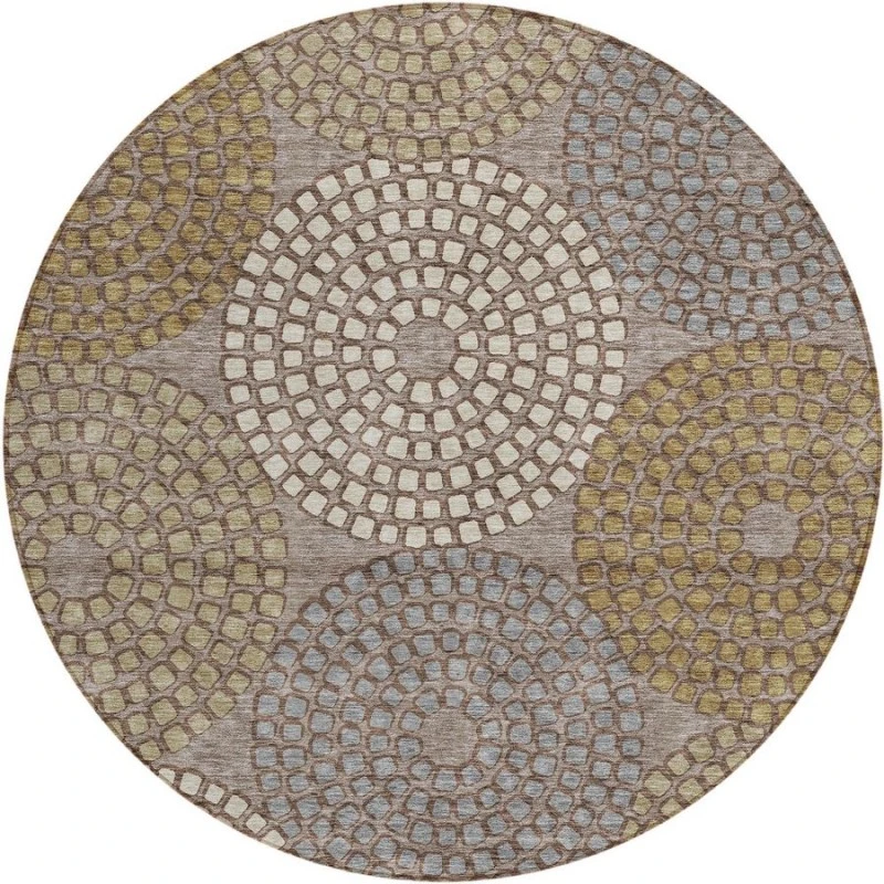 Addison Chantille ACN882-Taupe 8 ft. X 8 ft. Round Rug