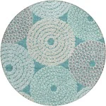Addison Chantille ACN882-Teal 8 ft. X 8 ft. Round Rug
