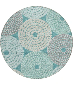 Addison Chantille ACN882-Teal 8 ft. X 8 ft. Round Rug