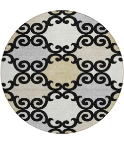Addison Chantille ACN883-Black 8 ft. X 8 ft. Round Rug
