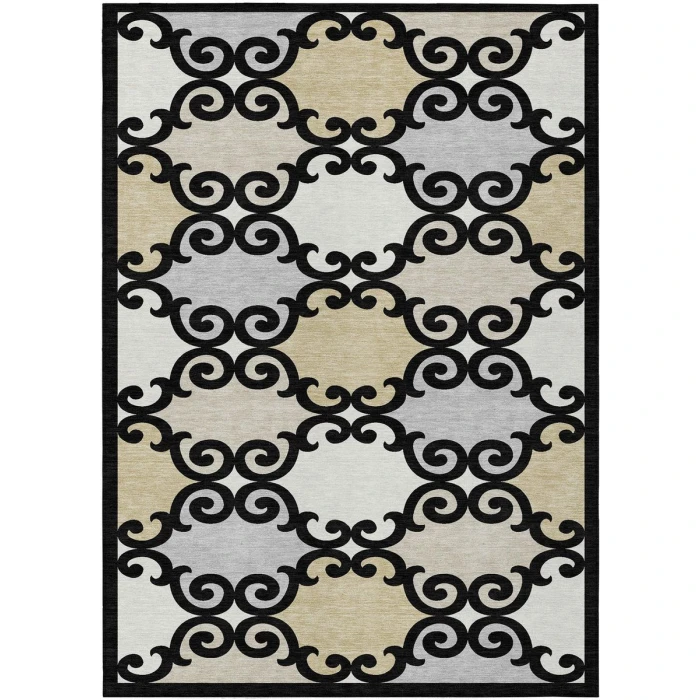 Addison Chantille ACN883-Black 9 ft. X 12 ft. Rectangle Rug