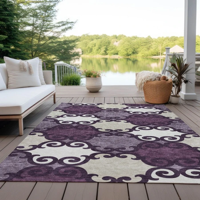 Addison Chantille ACN883-Eggplant 10 ft. X 14 ft. Rectangle Rug