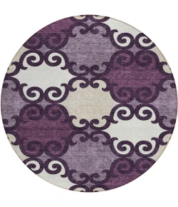 Addison Chantille ACN883-Eggplant 8 ft. X 8 ft. Round Rug