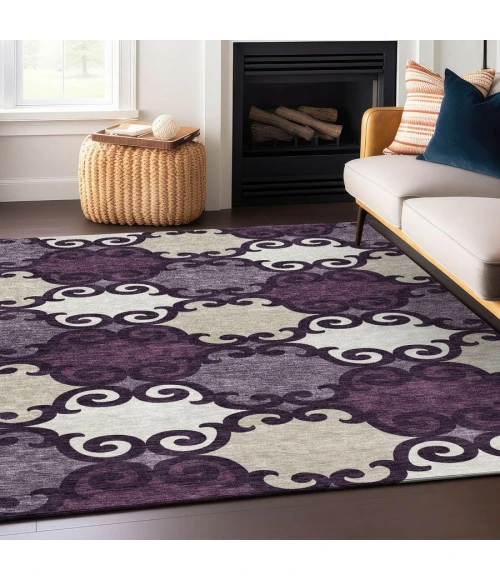 Addison Chantille ACN883-Eggplant 5 ft. X 7 ft. 6 in. Rectangle Rug