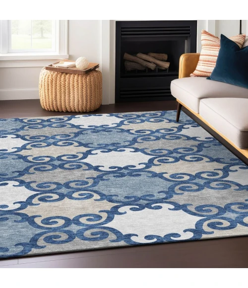 Addison Chantille ACN883-Navy 5 ft. X 7 ft. 6 in. Rectangle Rug
