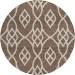 Addison Chantille ACN884-Chocolate 8 ft. X 8 ft. Round Rug