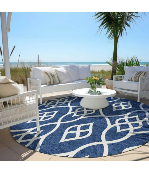 Addison Chantille ACN884-Navy 8 ft. X 8 ft. Round Rug