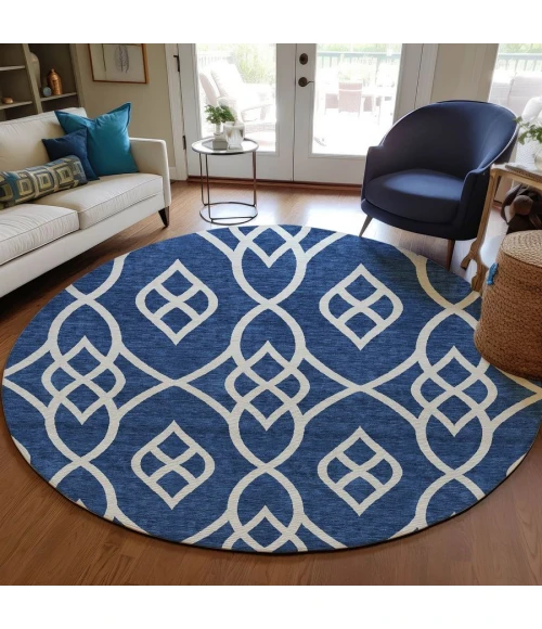 Addison Chantille ACN884-Navy 8 ft. X 8 ft. Round Rug