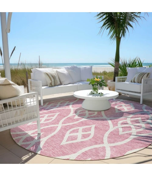 Addison Chantille ACN884-Pink 8 ft. X 8 ft. Round Rug