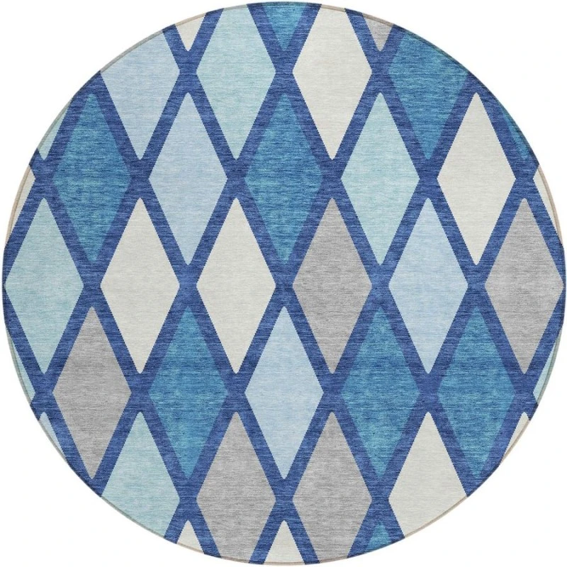 Addison Chantille ACN887-Navy 8 ft. X 8 ft. Round Rug