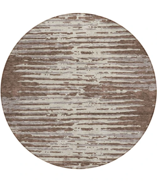 Addison Chantille ACN888-Brown 8 ft. X 8 ft. Round Rug