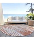 Addison Chantille ACN888-Coral 8 ft. X 8 ft. Round Rug