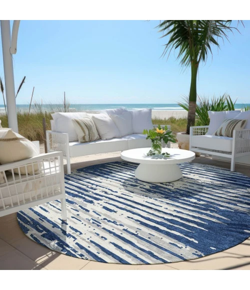 Addison Chantille ACN888-Navy 8 ft. X 8 ft. Round Rug