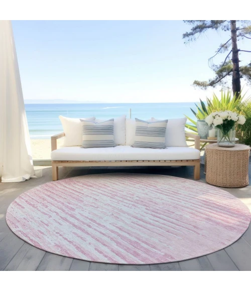 Addison Chantille ACN888-Pink 8 ft. X 8 ft. Round Rug