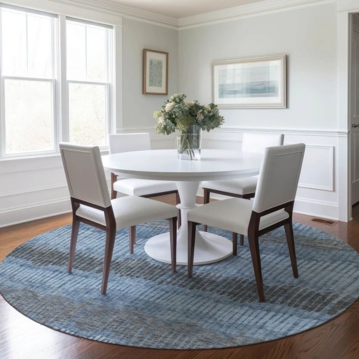 Addison Chantille ACN889-Blue 8 ft. X 8 ft. Round Rug