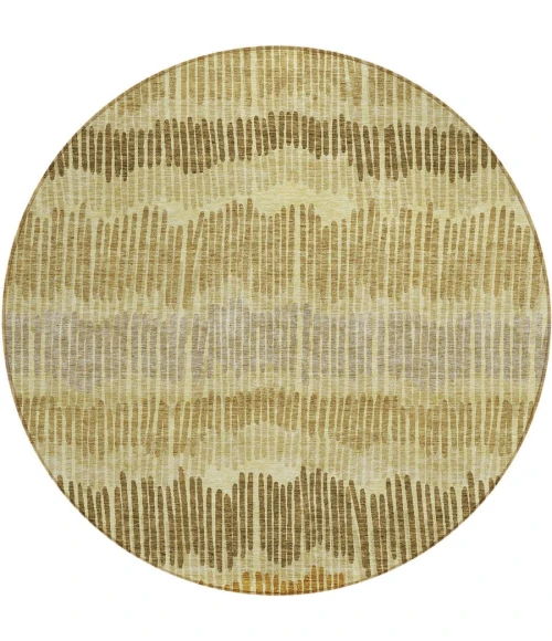 Addison Chantille ACN889-Gold 8 ft. X 8 ft. Round Rug
