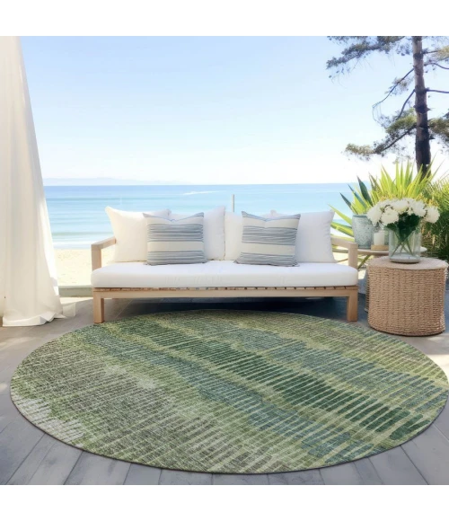 Addison Chantille ACN889-Green 8 ft. X 8 ft. Round Rug