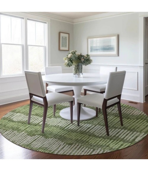 Addison Chantille ACN889-Olive 8 ft. X 8 ft. Round Rug