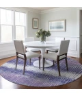 Addison Chantille ACN889-Purple 8 ft. X 8 ft. Round Rug