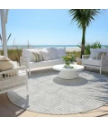 Addison Chantille ACN890-Silver 8 ft. X 8 ft. Round Rug