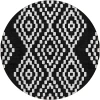 Addison Chantille ACN891-Black 8 ft. X 8 ft. Round Rug