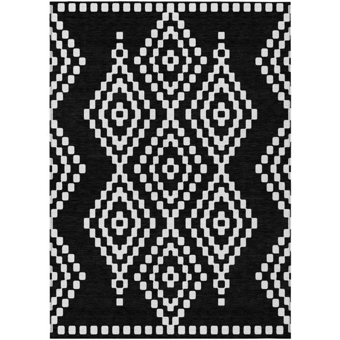 Addison Chantille ACN891-Black 5 ft. X 7 ft. 6 in. Rectangle Rug