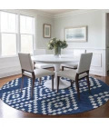 Addison Chantille ACN891-Navy 8 ft. X 8 ft. Round Rug