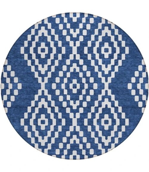 Addison Chantille ACN891-Navy 8 ft. X 8 ft. Round Rug